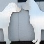                                                  Skyltar i form av hundar, utfrästa i aluminium, Raskarums Hundpensionat